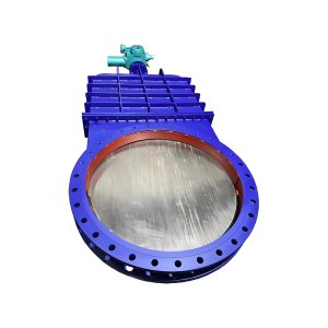 DN2000工業廢水處理電動刀閘閥排矸、排渣