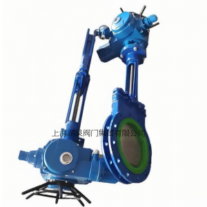 電動刀閘閥PZ973-16 DN350，DN400排渣、處理顆